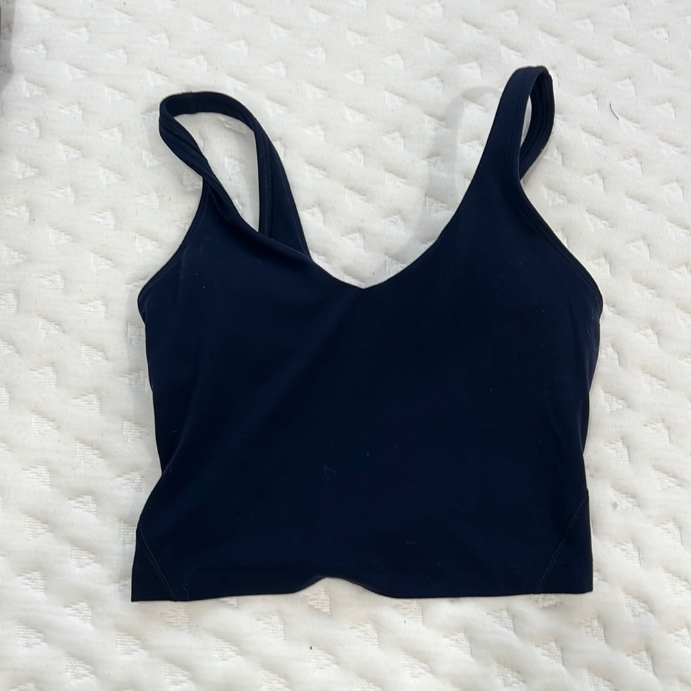 navy blue align tank size 2 lululemon